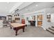 Finished basement with a pool table, wet bar, and entertainment area, perfect for gatherings at 422 Suffolk Ln, Castle Rock, CO 80108