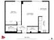 Detailed floor plan showcasing the layout of the home, including dimensions of each room at 480 S Marion Pkwy # 1202, Denver, CO 80209