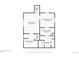 Floorplan displays basement layout with Gathering room, laundry, bath and primary bedroom with closet at 4441 N Meade St, Denver, CO 80211