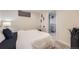 Finished basement bedroom showcasing a modern color scheme and walk-in closet at 4441 N Meade St, Denver, CO 80211