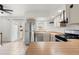 Kitchen with stainless steel appliances and light cabinets at 17286 E Ford Dr, Aurora, CO 80017