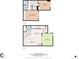Complete two-story floor plan featuring kitchen, dining, living, and bedrooms at 7995 E Mississippi Ave # A4, Denver, CO 80247