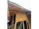 Backyard showcasing an under-construction shed at 1900 Quebec St, Denver, CO 80220