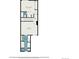 Second story floor plan showing the layout of the bedrooms and baths at 4621 S Fraser Cir # B, Aurora, CO 80015