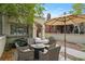 Cozy patio featuring an outdoor seating area with plush chairs, perfect for relaxing and entertaining guests at 520 Jackson St, Denver, CO 80206