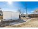 Detached storage shed in the backyard at 5511 Leyden St, Commerce City, CO 80022