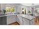 Bright kitchen with stainless steel appliances, a white countertop, and barstool seating at 1359 S Beeler Ct, Denver, CO 80247