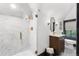 Modern bathroom with sleek marble shower, stylish vanity, and elegant fixtures for a spa-like experience at 1500 E 7Th Ave, Denver, CO 80218