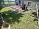 This fenced-in backyard offers a patio and swing-set at 19688 E Lasalle Dr, Aurora, CO 80013