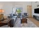 Bright living room features large windows, neutral paint and plush sofas and a stylish rug at 19688 E Lasalle Dr, Aurora, CO 80013