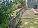 Backyard view along a gated fence and a glimpse of the brick patio at 19688 E Lasalle Dr, Aurora, CO 80013
