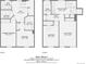 Floor plan featuring a spacious two-story layout with bedrooms, bathrooms, kitchen, living room and laundry at 4418 W 11Th Ave, Denver, CO 80204