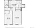 Floor plan featuring the second story with bedrooms, bathrooms, kitchen, living room and dining area at 4418 W 11Th Ave, Denver, CO 80204