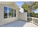 Partial view of a deck with a view of a window at 21787 Unbridled Ave, Parker, CO 80138