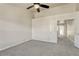 Bedroom with carpet flooring and ceiling fan at 750 Vista Verde Hts, Monument, CO 80132