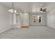 Dining room with carpet and light fixture at 750 Vista Verde Hts, Monument, CO 80132