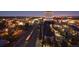Picturesque aerial view of Olde Town Arvada and its surrounding community at night at 6240 Everett Ct # F, Arvada, CO 80004