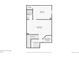 Basement floor plan featuring a bedroom, bathroom, Gathering room, laundry room, and utility closet at 5799 Boston St, Denver, CO 80238
