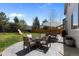 Large backyard with a patio, outdoor seating, a grill, and a play set at 5010 Ox Trl, Parker, CO 80134