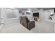 Finished basement features plush carpeting, large screen TV, and comfortable seating area at 5010 Ox Trl, Parker, CO 80134