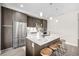 Modern kitchen with stainless steel appliances and an island at 4200 W 17Th Ave # 311, Denver, CO 80204