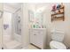 Clean bathroom with bathtub and shower at 7755 E Quincy Ave # 101, Denver, CO 80237