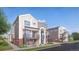 Modern two-story townhouses with brick and siding exteriors at 4537 Tabor St, Wheat Ridge, CO 80033