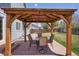 Outdoor patio features a gazebo with seating, in a fenced-in back yard at 11416 E 114Th Ave, Commerce City, CO 80640