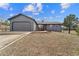 Charming single-Gathering home boasts a well-manicured front yard and attached two-car garage at 6200 Bow Meadows Dr, Elizabeth, CO 80107