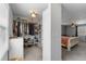 Spacious walk-in closet with ample shelving and rod space, and is connected to the main bedroom at 6200 Bow Meadows Dr, Elizabeth, CO 80107