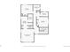 Here is the floor plan of the house, with two bedrooms, three bathrooms, laundry room, and stairs at 540 E Fremont Pl, Centennial, CO 80122
