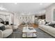 Bright living room with stylish decor, open layout, and seamless flow into the dining area at 540 E Fremont Pl, Centennial, CO 80122