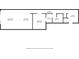Floor plan showing dimensions of living room, kitchen, bedroom, bath, and foyer at 7240 W Custer Ave # 303, Lakewood, CO 80226