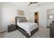 Comfortable bedroom with ensuite bathroom and stylish decor at 5191 Copper Blush Ct, Castle Rock, CO 80108