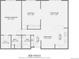 Detailed 2D floor plan showcasing the home's layout, including dimensions at 3082 S Wheeling Way # 203, Aurora, CO 80014