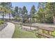 Community playground with a variety of play structures, seating, and picnic tables at 240 Corby Pl, Castle Pines, CO 80108