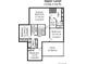 Upper level floorplan featuring bedrooms, closets, and an open-to-below area at 240 Corby Pl, Castle Pines, CO 80108