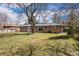 Large grassy backyard featuring mature trees and a tire swing, ideal for outdoor activities and relaxation at 991 E Applewood Ave, Centennial, CO 80121