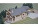 Beautiful house with an inviting deck, fire pit, and outdoor seating area, perfect for entertaining at 680 Lone Eagle Dr, Granby, CO 80015