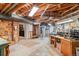 Unfinished basement with exposed beams and utilities at 1118 Eagle Rd, Broomfield, CO 80020