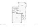 First floor plan with measurements showing the layout of the living room, kitchen, bathroom and mud room at 700 Lillibrook Pl, Erie, CO 80026