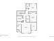 Second floor plan with measurements showing bedrooms, bathrooms, laundry room and closets at 700 Lillibrook Pl, Erie, CO 80026