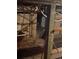 Basement with exposed brick walls, visible pipes, and a utility sink at 1901 N Emerson St, Denver, CO 80218