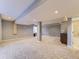 This basement features an open layout and is complete with recessed lighting at 7890 S Quatar, Aurora, CO 80016
