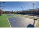 Outdoor community pickleball courts with lighting for evening play at 7890 S Quatar, Aurora, CO 80016