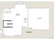Floor plan of basement with unfinished and unexcavated areas, bathroom, and staircase at 17186 E Cedar Gulch Dr, Parker, CO 80134