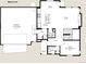 Floor plan for the main level featuring kitchen, dining, living, oversized garage, and study at 17186 E Cedar Gulch Dr, Parker, CO 80134