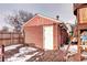 Brick storage shed in the backyard at 2391 Lansing St, Aurora, CO 80010