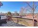 Spacious deck offering great views of the neighborhood at 7077 S Bryant St, Littleton, CO 80120