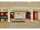 Large finished basement with a pool table, shelving, and ample space for entertaining at 16627 W 1St Ave, Golden, CO 80401